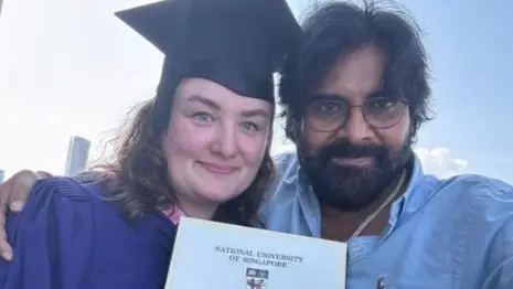 Pawan Kalyan's Wife Anna Lezhneva Graduates At 43, Powerstar Celebrates Her Achievement Pawan Kalyan