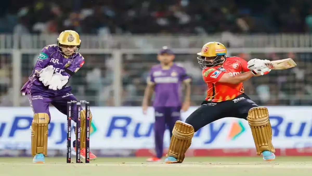 PBKS opener Prabhsimran Singh hits a shot