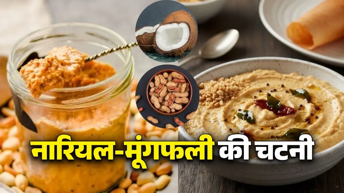 Moongfali Nariyal Chutney: घर पर बनाएं साउथ इंडियन स्टाइल मूंगफली और नारियल की चटनी, डोसा-इडली के अलावा इन फूड्स के साथ लें मजा peanut and coconut chutney recipe at home moongfali nariyal ki chutney kaise banayen south Indian food