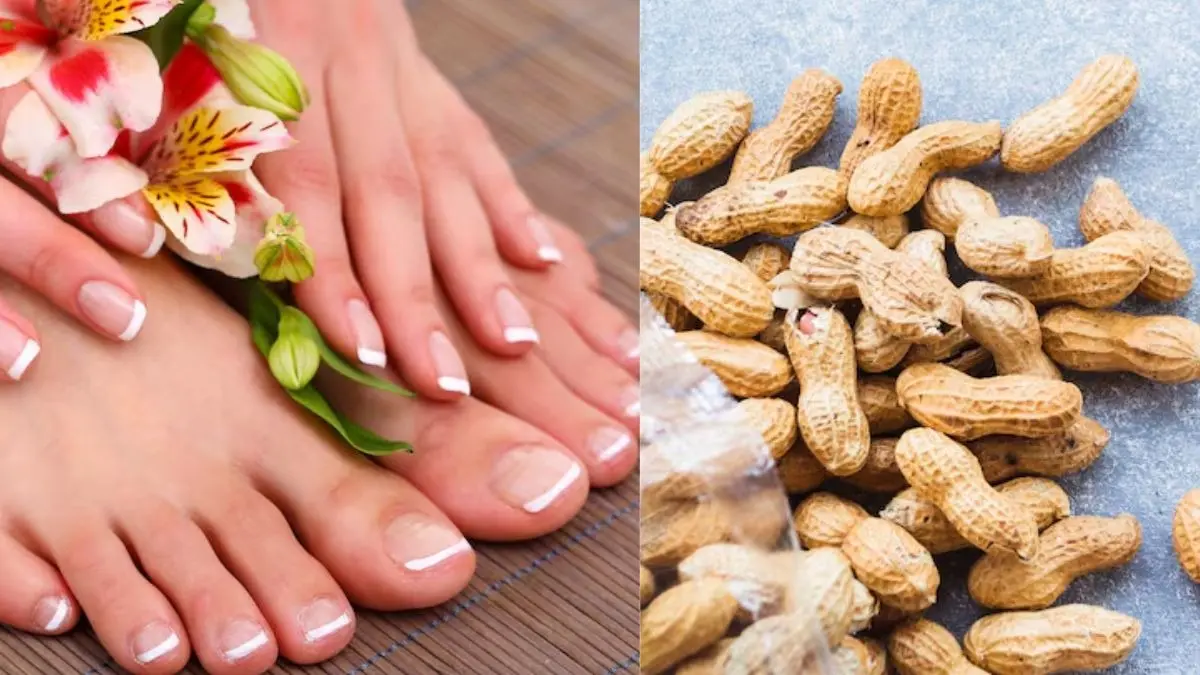pedicure at home using ground nut shell for sofr heels and beautiful feet