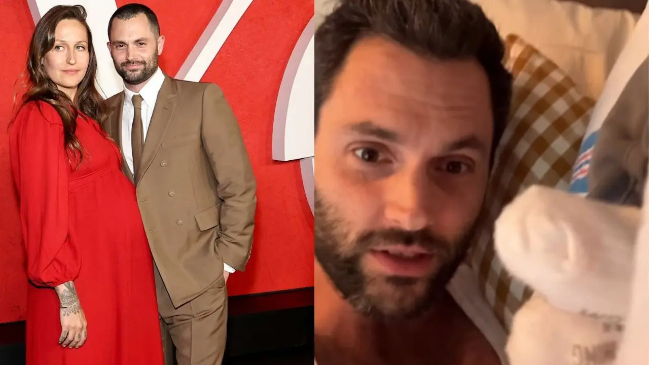 You Star Penn Badgley Surprises Fans with Twin Boys Announcement on Instagram Penn Badgley Welcomes Twins