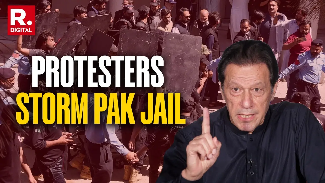 Tsunami Of Supporters Storm Pakistan Adiala Jail Demanding Former PM Imran Khan's Release People storm Pakistan Adiala Jail demanding former PM Imran Khan's release