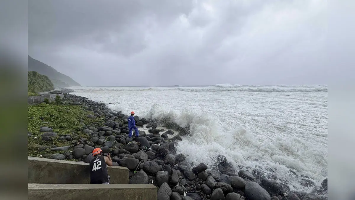 After Philippines, China Braces For Super Typhoon Ragasa. What We Know So Far People watch as strong waves batter Basco, Batanes province, northern Philippines as Typhoon Ragasa affects the area.
