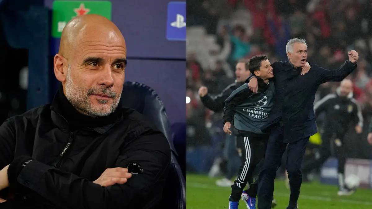 UEFA Champions League: Pep Guardiola Thanks Jose Mourinho After 97th Minute Benfica Magic Against Real Madrid Seals Man City's Progression Pep Guardiola and Jose Mourinho