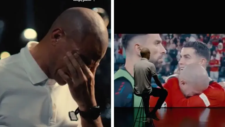 Pepe and Cristiano Ronaldo