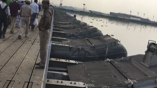 Mahakumbh Nagar: Pontoon Bridges Connect Sangam and Akhada Areas at Maha Kumbh