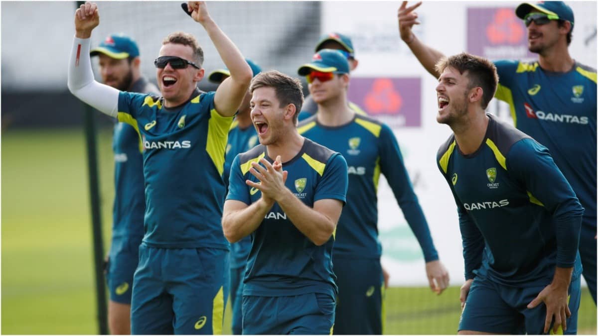 Peter Siddle and Tim Paine