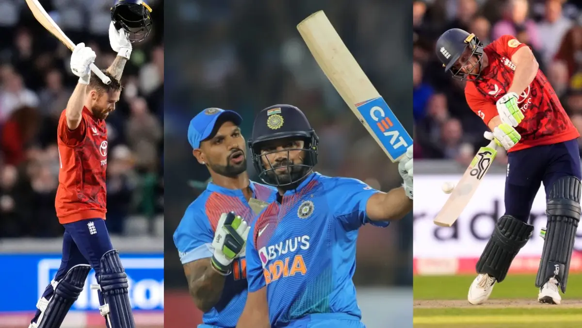 Phil Salt, Shikhar Dhawan, Rohit Sharma and Jos Buttler