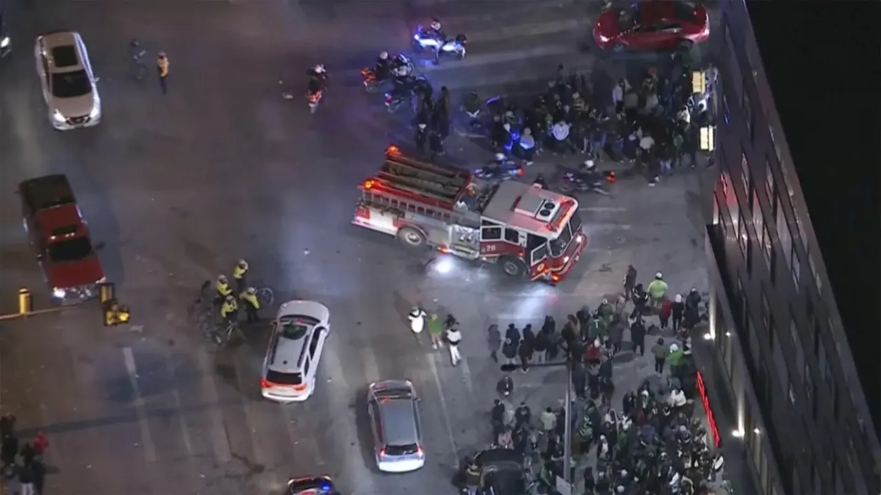 3 Injured By Car Driven Into A Crowd In Philadelphia After Eagles-Commanders NFC Playoff Game Philadelphia