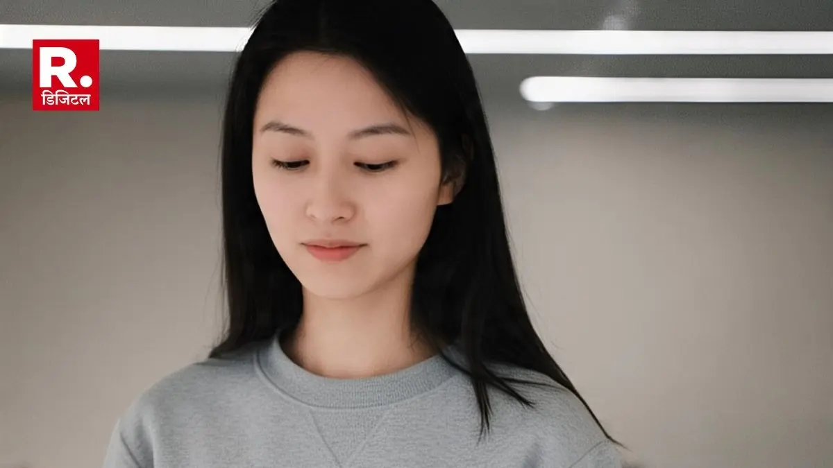 Photo of a shy Chinese women