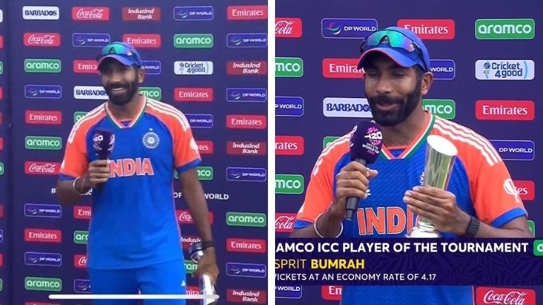 IND vs SA: Jasprit Bumrah clinches ICC Player of the Tournament Title ...