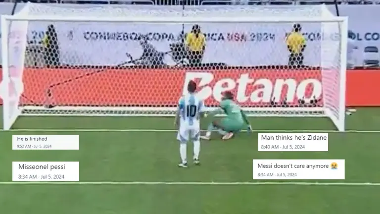 'He is finished!': Fans react to Lionel Messi's penalty miss in Argentina vs Ecuador in Copa America Fans react to Lionel Messi's penalty miss