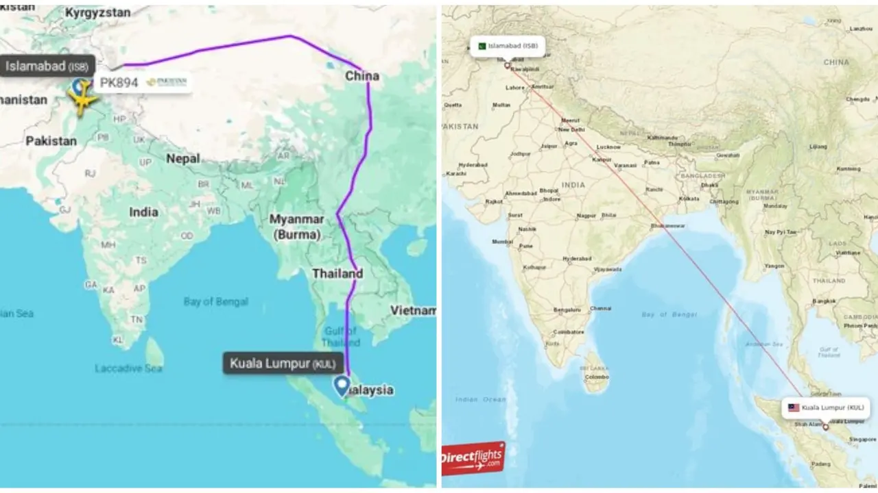 Rattled by Rising Tensions After Pahalgam Attack, Pakistani Flights Dodge Indian Airspace, Takes Longer Route Via China PIA Flight Takes Longer Route Amid Tensions with India