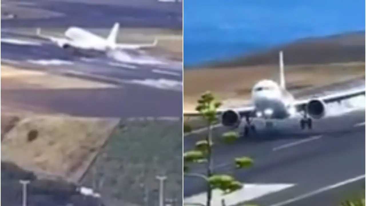 Terrifying Landing at Portugal's Madeira Airport Sparks Chaos and Complaints | Video Plane bounces during landing at Madeira Airport