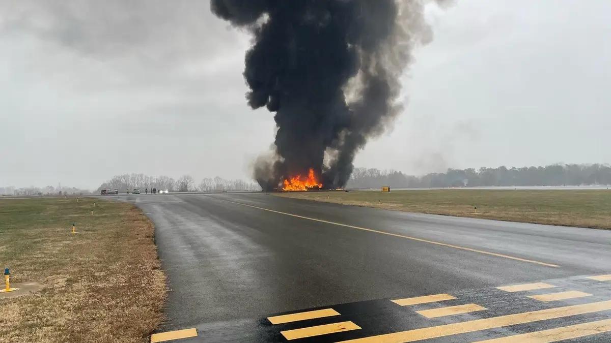 Plane Crashes In Fireball At Statesville Regional Airport In North Carolina, Multiple Casualties Reported