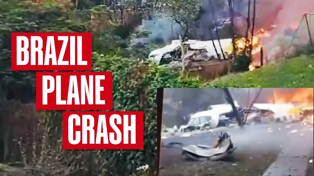 Plane With 62 Passengers Onboard Crashes in Brazil's Sao Paulo, All Dead Plane With 62 Passengers Onboard Crashes in Brazil's Sao Paulo, All Passengers Feared Dead