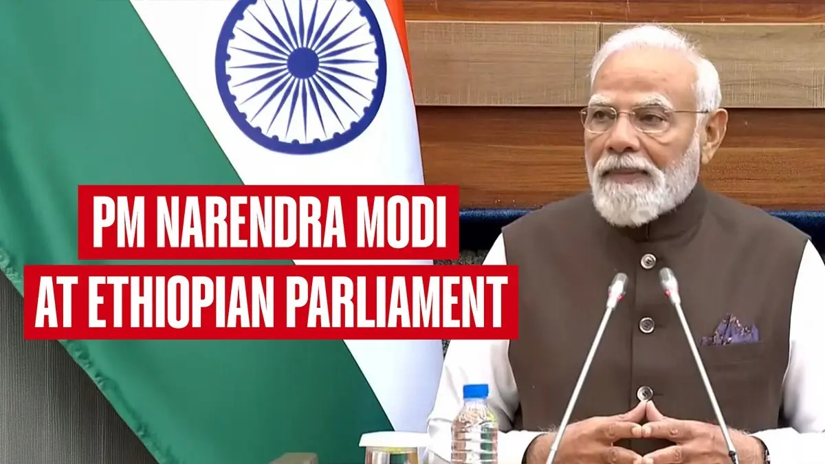 PM Modi Addresses Joint Session Of Ethiopian Parliament, Hails Democracy And Shared Civilisational Ties