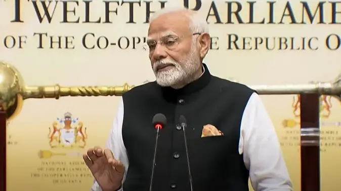 PM Modi Addresses Special Session of Parliament of Guyana