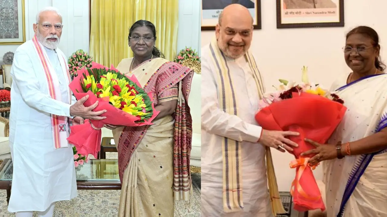PM Modi-Amit Shah-Droupadi Murmu