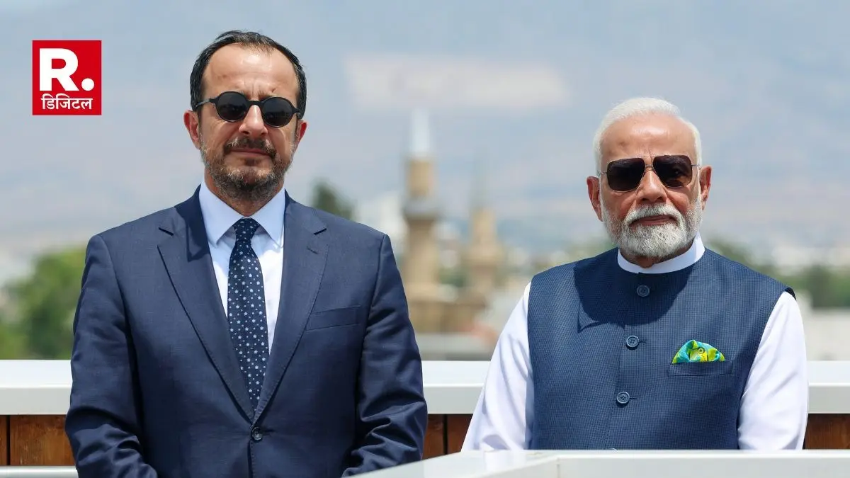 PM Modi and Cyprus President Nikos Christodoulides take a tour of the Historic Centre of Nicosia
