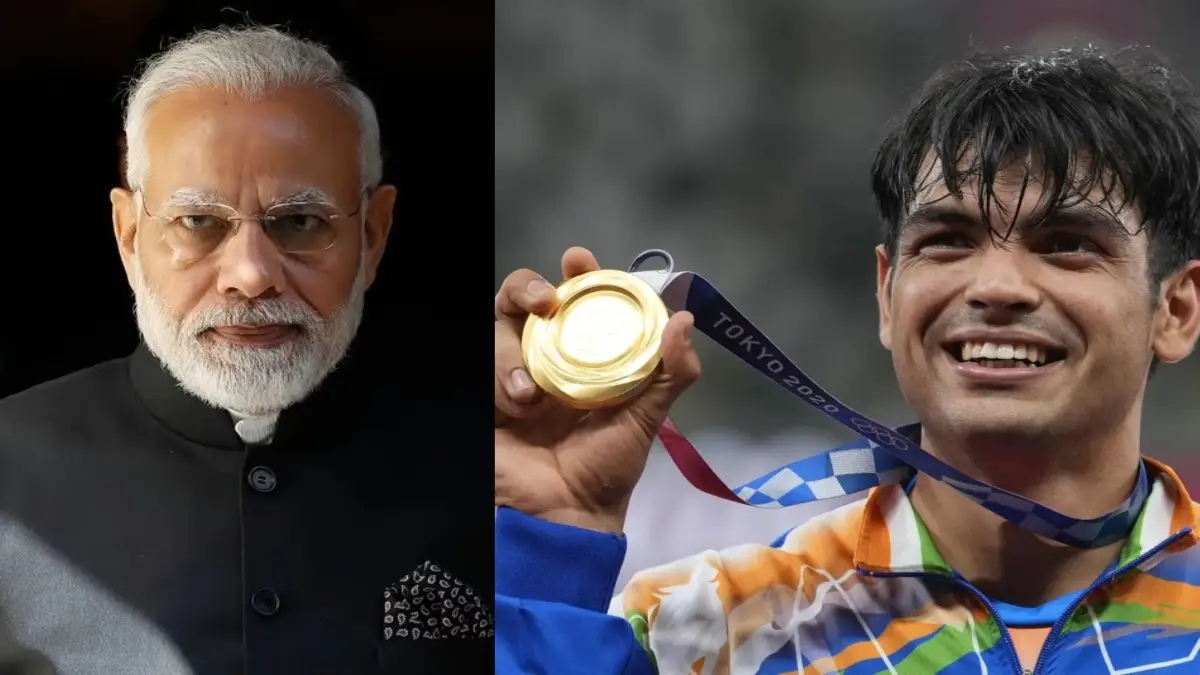 'India Is Elated And Proud': Prime Minister Narendra Lavishes Praise On Neeraj Chopra After Star Athlete Breaches Historic 90M Mark PM Modi and Neeraj Chopra