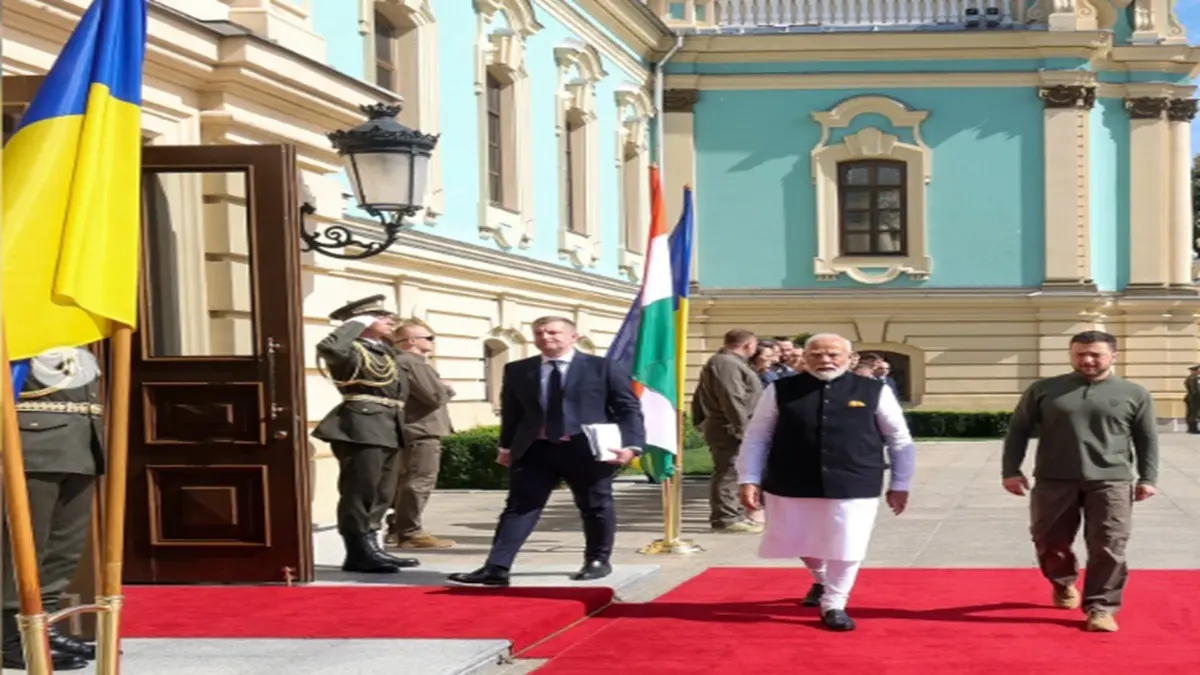 Inside Mariinskyi Palace, The Grand RRR-Oscar-Fame Venue Where Zelenskyy Hosted PM Modi PM Modi and Ukraine President Volodymyr Zelenskyy