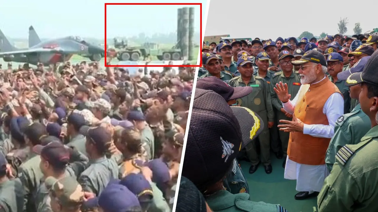 PM Modi at Adampur Air Base.