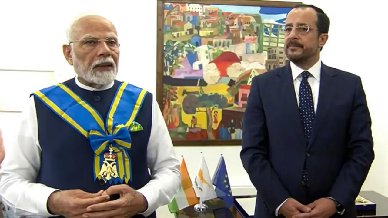 PM Modi awarded highest civilian honour of Cyprus