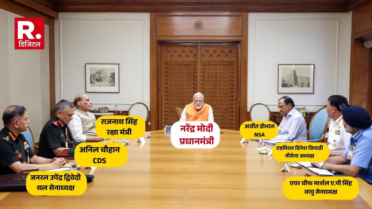 pm modi CCS meeting with nsa ajit doval cds on pahalgam attack pakistan action