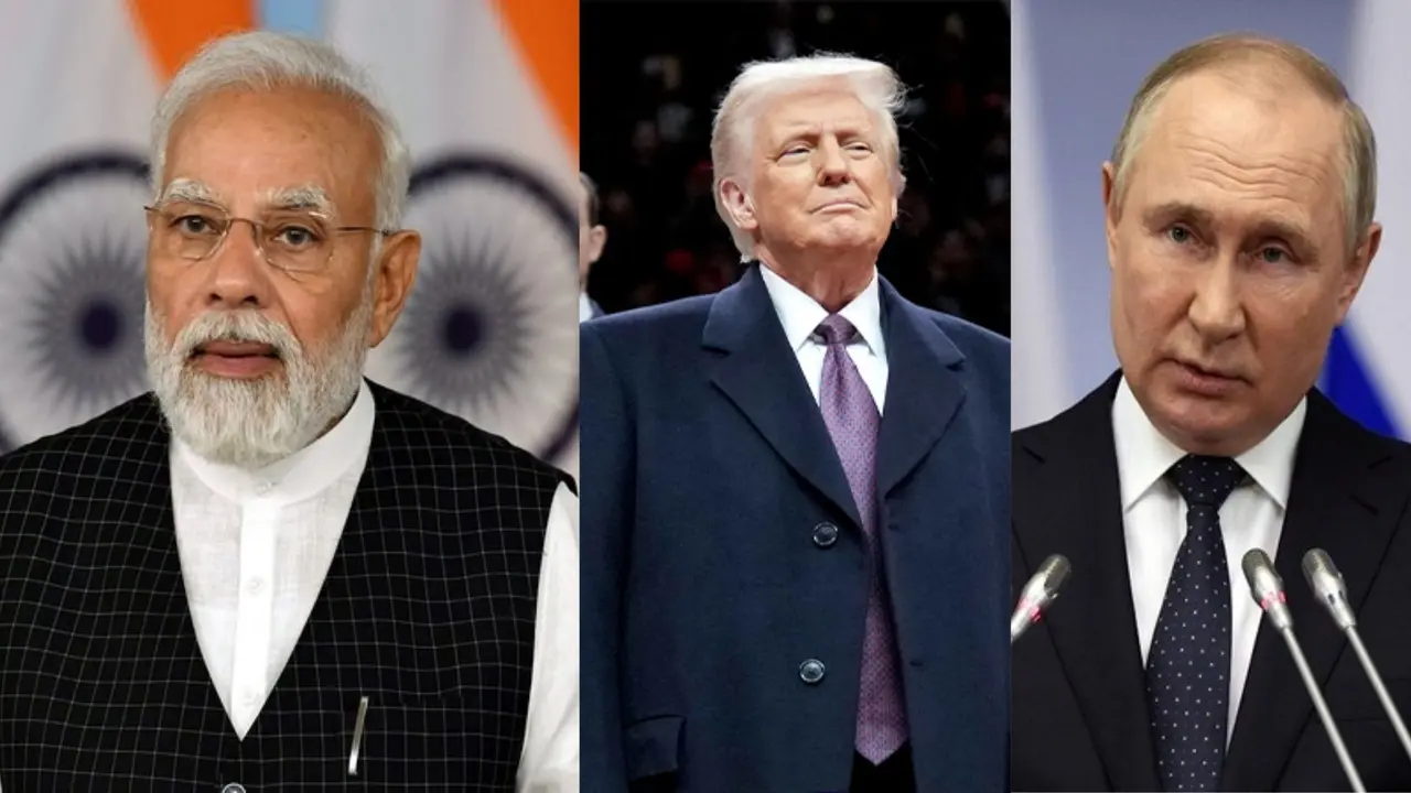 PM Modi-Donald Trump-Putin
