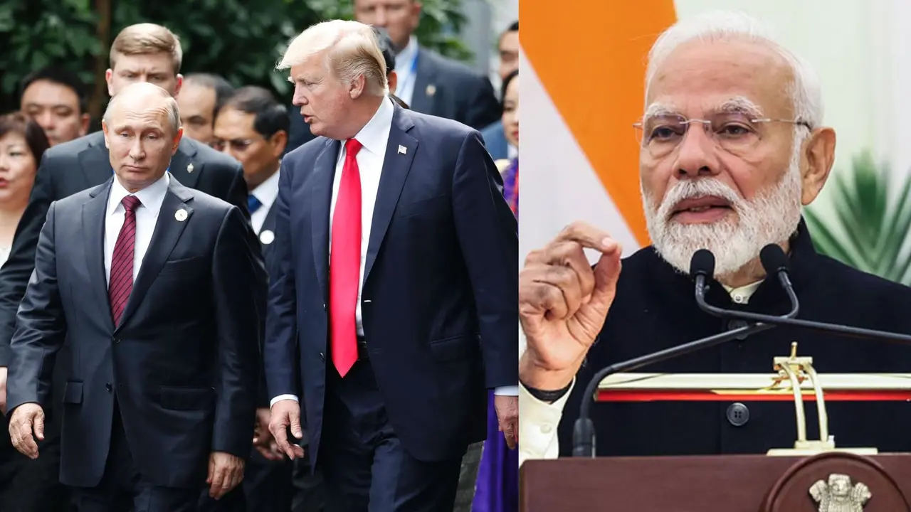 PM Modi-Donald Trump-Putin