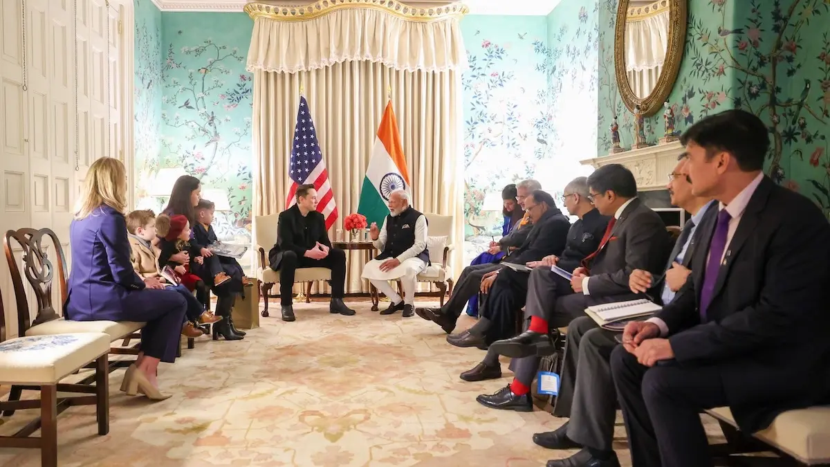 PM Modi, Elon Musk, Blair House Meeting