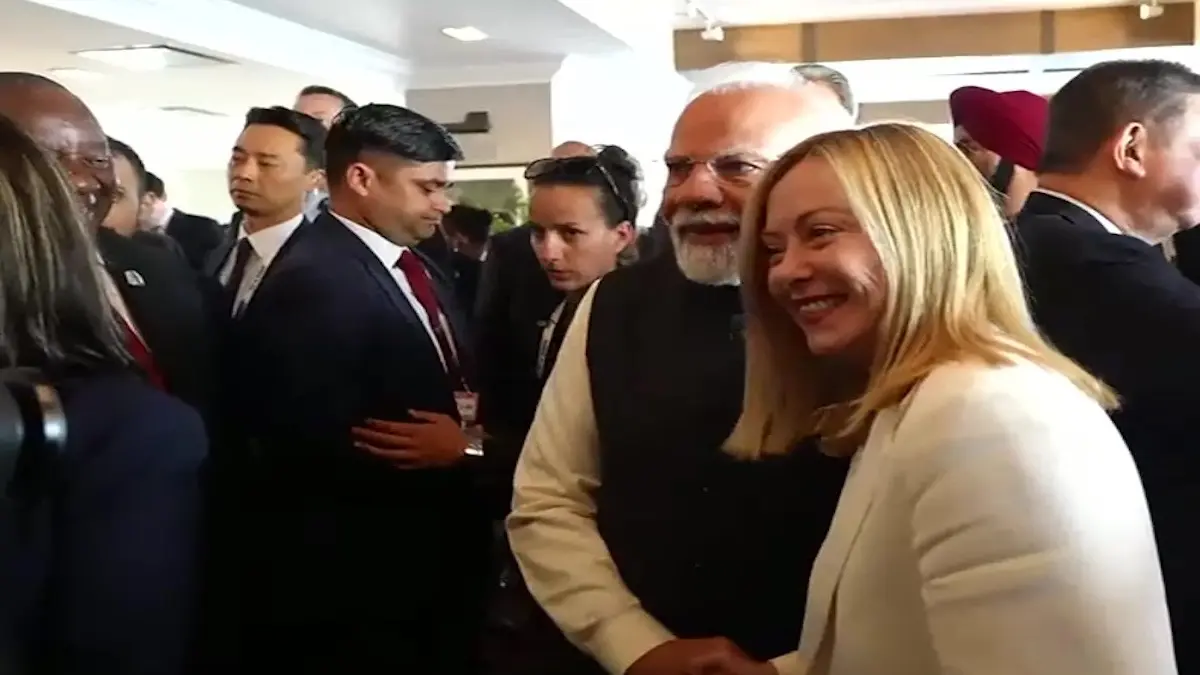 PM Modi, Giorgia Meloni, G7, Kananaskis, Canada