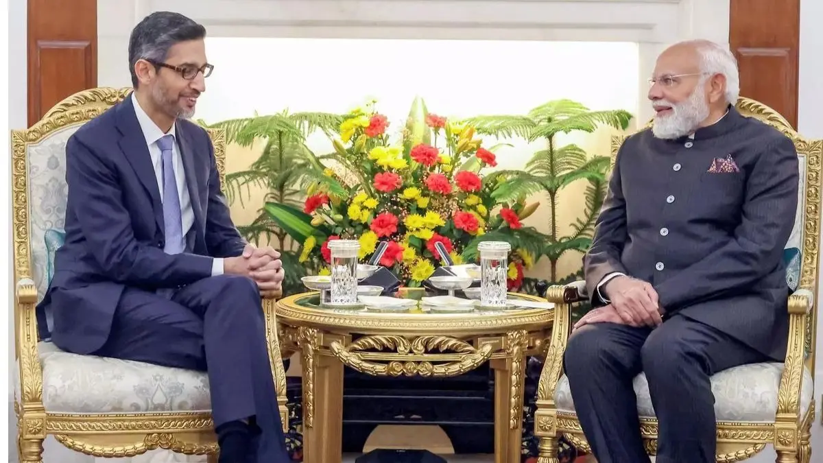 PM Narendra Modi, Google CEO Sundar Pichai Discuss AI-Driven Growth In Global South PM Narendra Modi, Google CEO Sundar Pichai discuss AI-driven growth in 'Global South'.