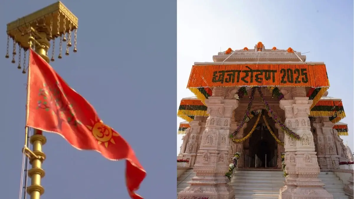 PM Modi Hoists Sacred ‘Dharma Dhwaj’ At Ram Janmbhoomi Today, Key Symbols & Significance Explained