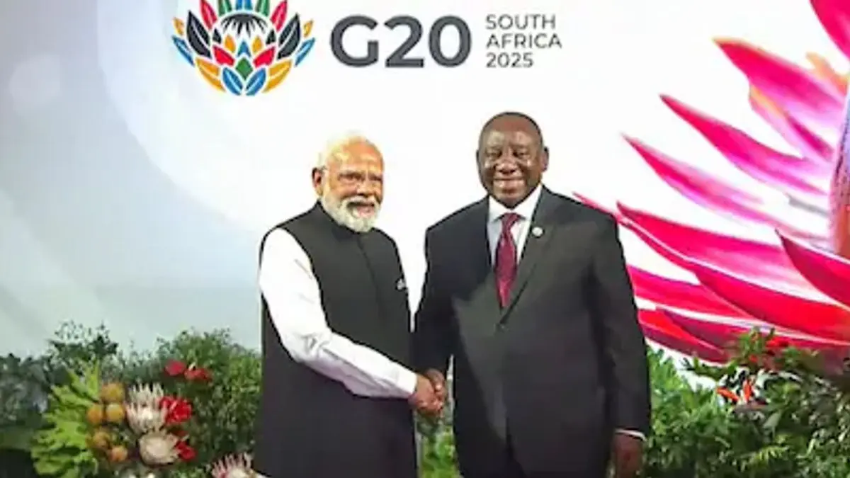 PM Modi Holds Bilateral Meeting With South African President Ramaphosa On G20 Sidelines In Johannesburg