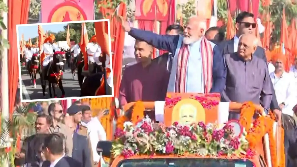 PM Modi Holds Grand Shaurya Yatra With 108 Horses To Honour Warriors Who Defended Somnath Temple