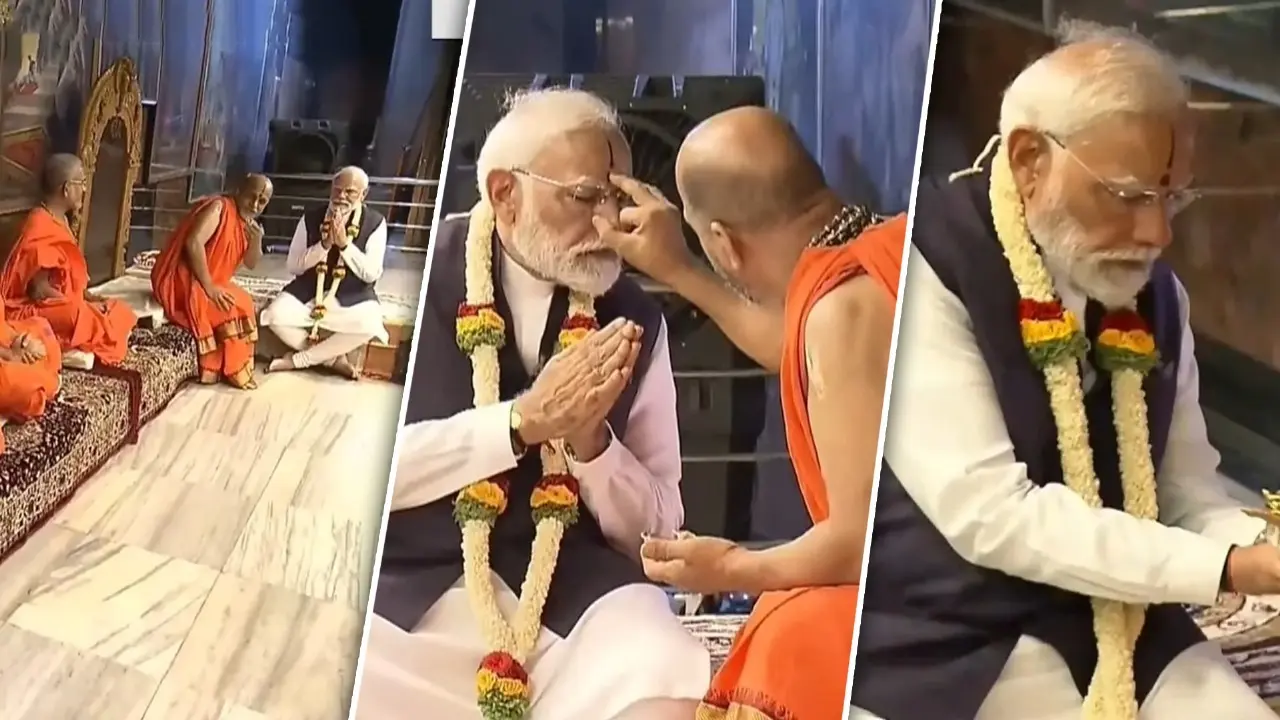 PM Modi Holds Roadshow Ahead Of Laksha Kantha Gita Parayana In Karnataka's Udupi