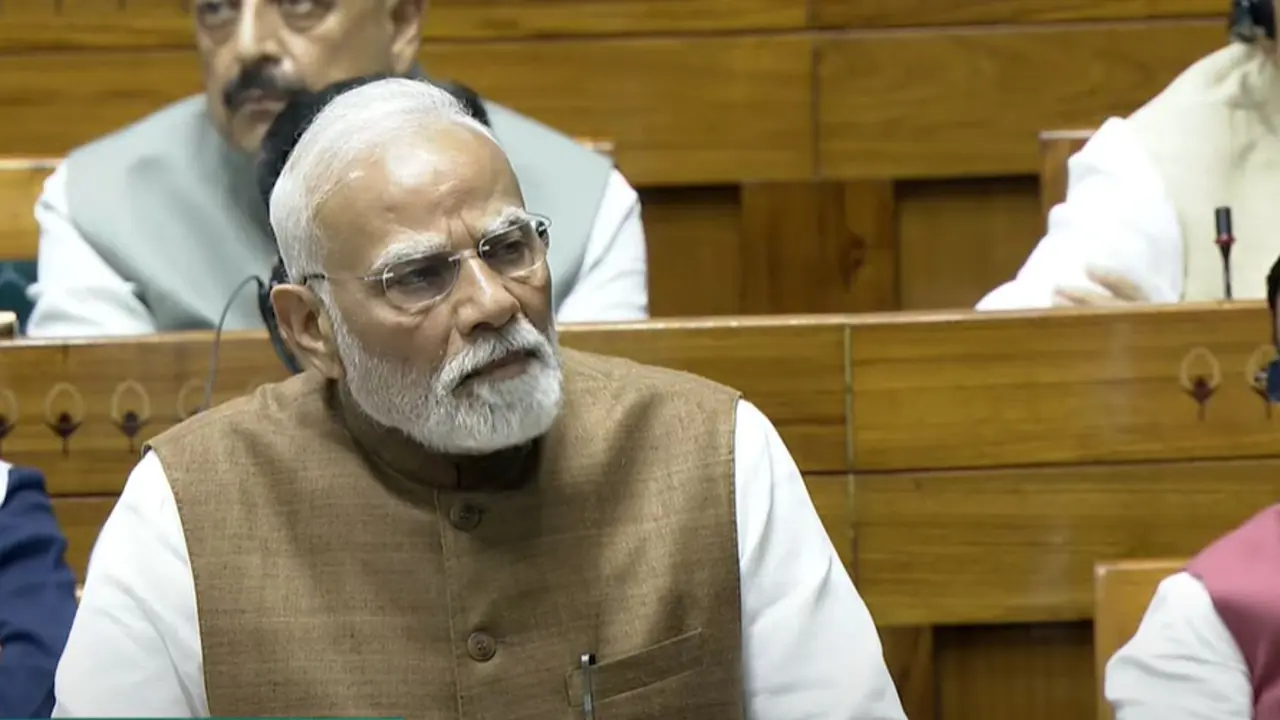 PM MODI IN LOK SABHA