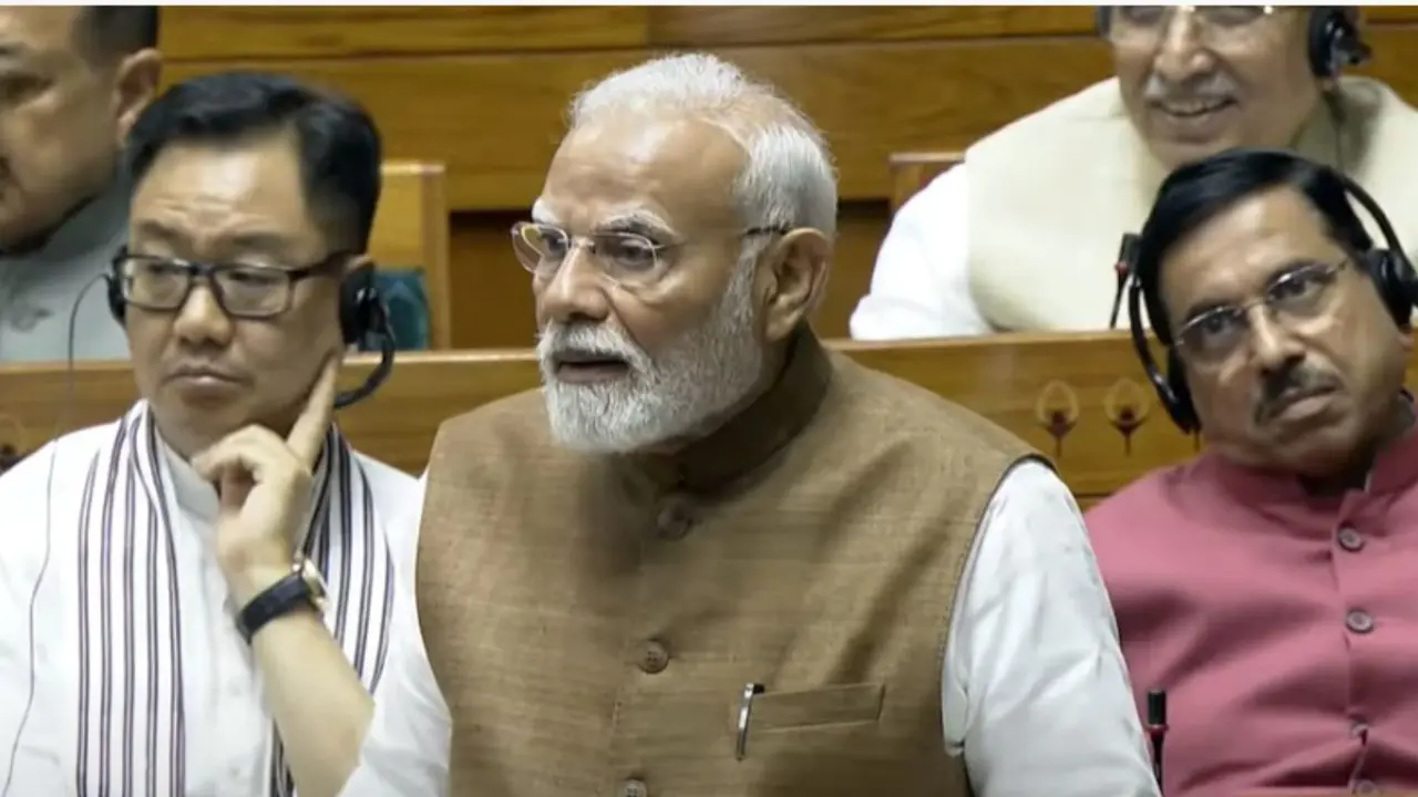 PM MODI IN LOK SABHA