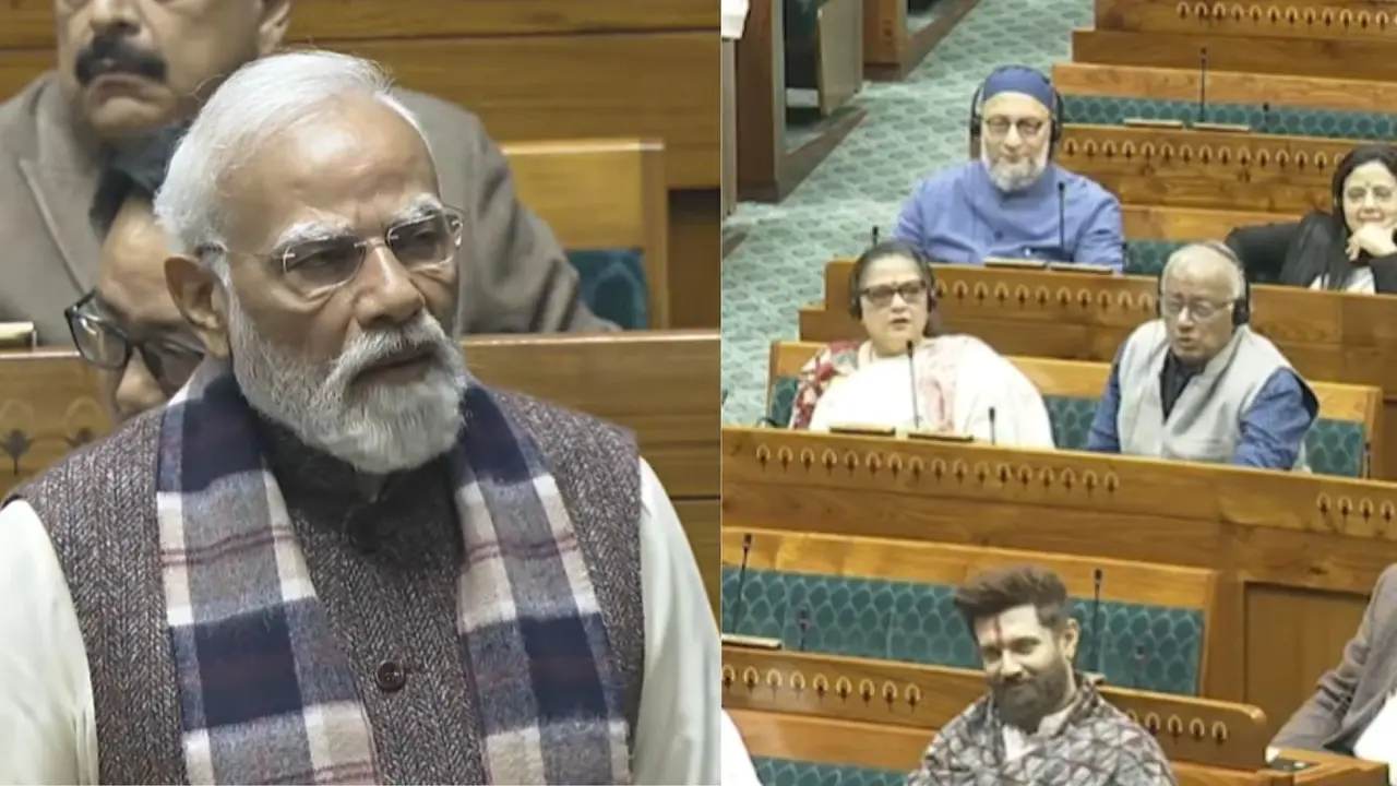PM Modi in Lok Sabha