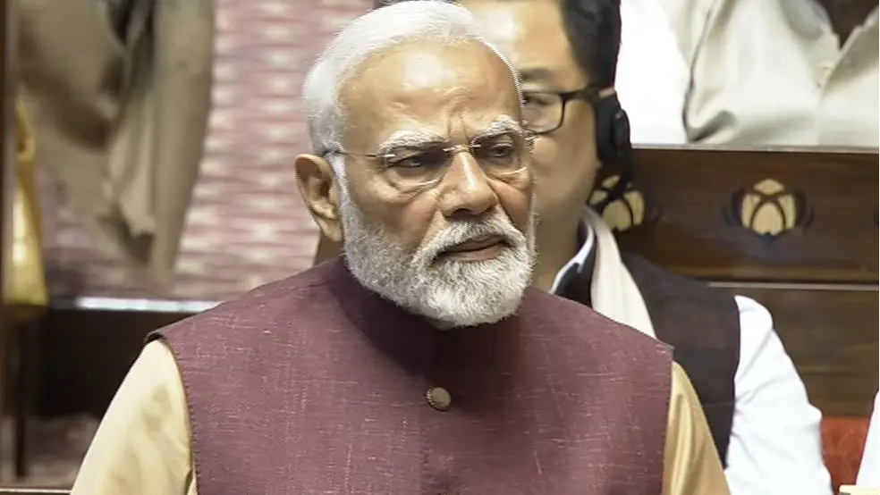 PM Modi in Rajya Sabha