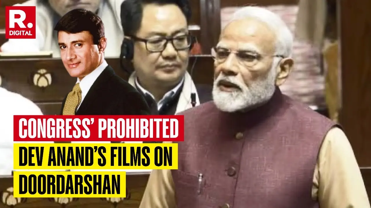 Dev Anand's Films Were Banned On Doordarshan By Congress For Not Supporting Emergency: PM Modi in Rajya Sabha PM Modi in Rajya Sabha
