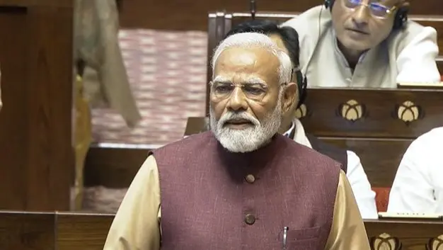PM Modi in Rajya Sabha