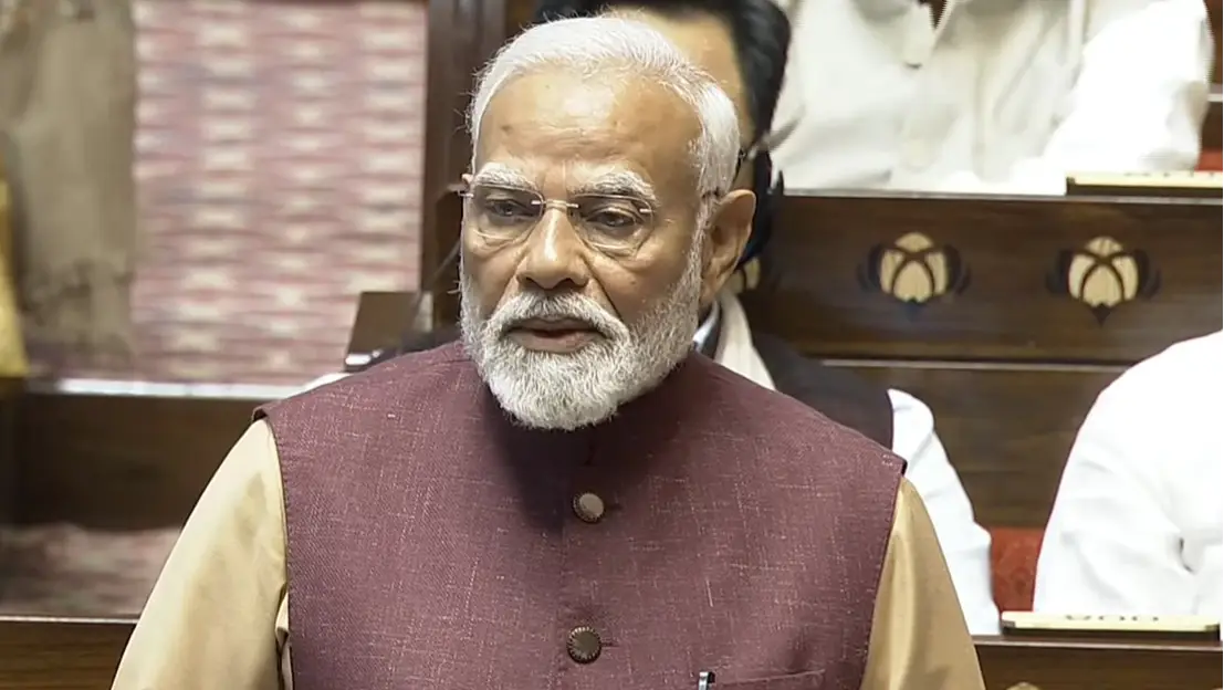 PM modi in Rajyasabha 