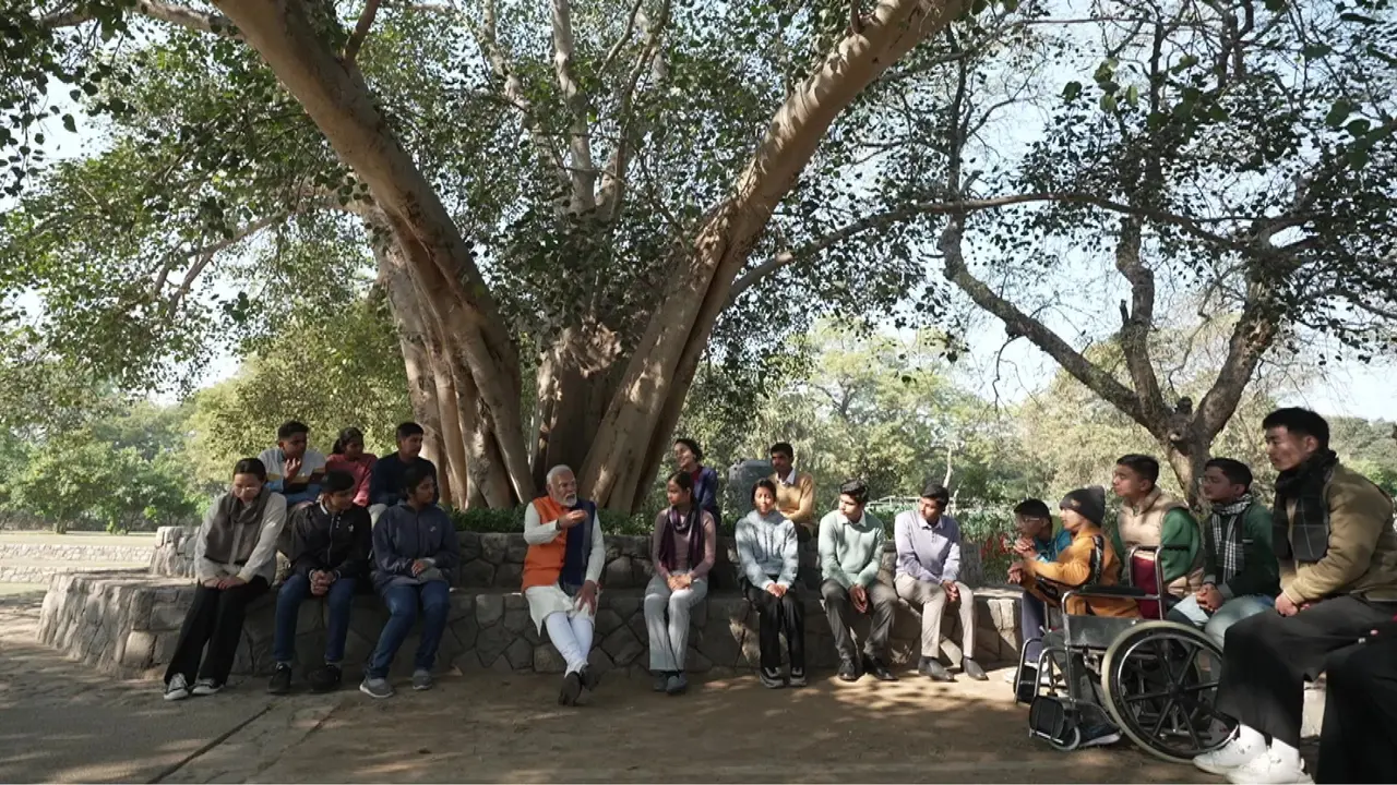 PM Modi interacts with students