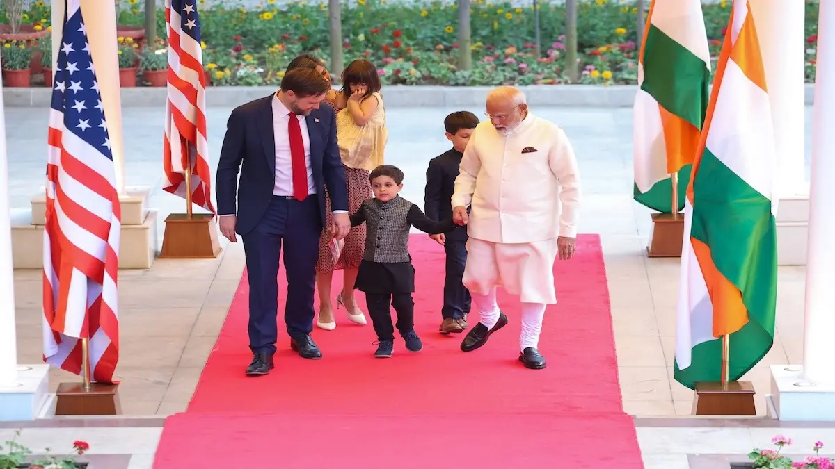 PM Modi, JD Vance, Kids
