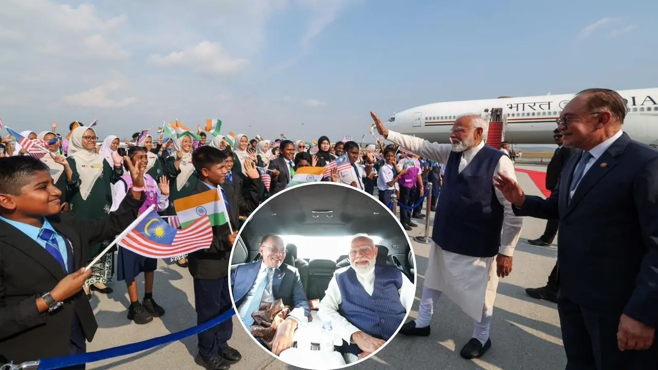 कार में PM मोदी की तरफ देखकर मुस्कुराते दिखे अनवर इब्राहिम, मलेशिया में भी नजर आई प्रधानमंत्री की 'कार डिप्लोमेसी'; कहां के लिए हुए रवाना? PM Modi Malaysia Visit