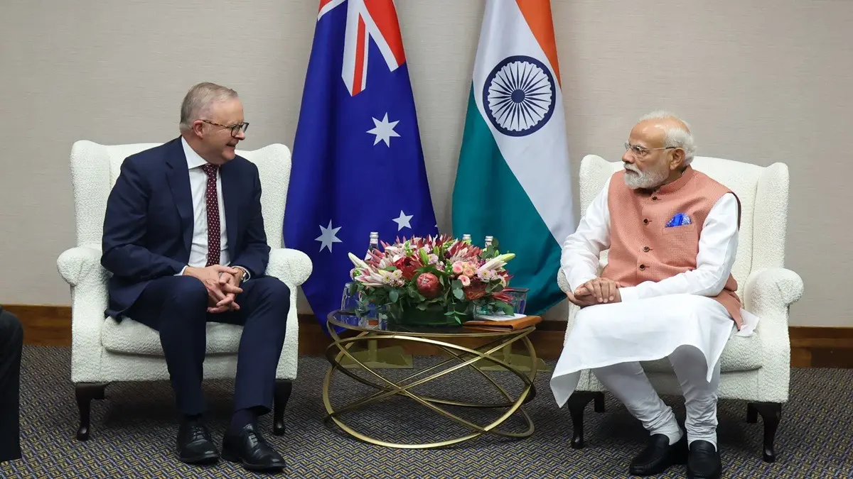 PM Modi Meets Australian PM Albanese In Johannesburg At G20 Summit