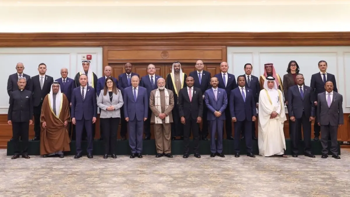 PM Modi Meets Foreign Ministers and Delegations of Arab League PM Modi Meets Foreign Ministers and Delegations of Arab League